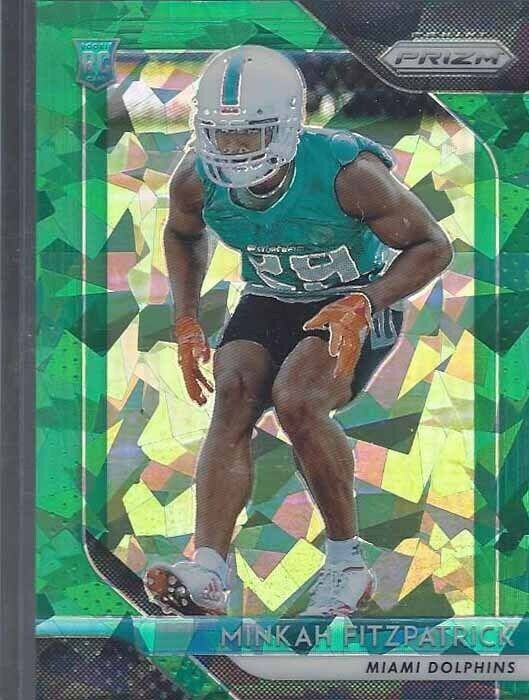 MINKAH FITZPATRICK 2018 PANINI PRIZM GREEN CRYSTALS ICE PRIZMS RC #D 57/75