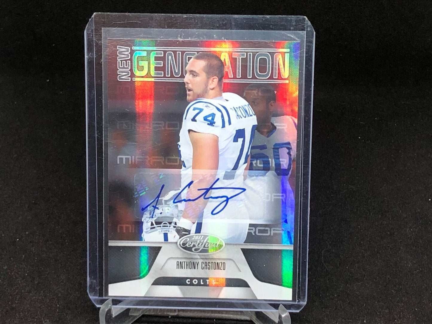ANTHONY CASTONZO 2011 PANINI NEW GENERATION PLATINUM AUTO RC #D 11/25