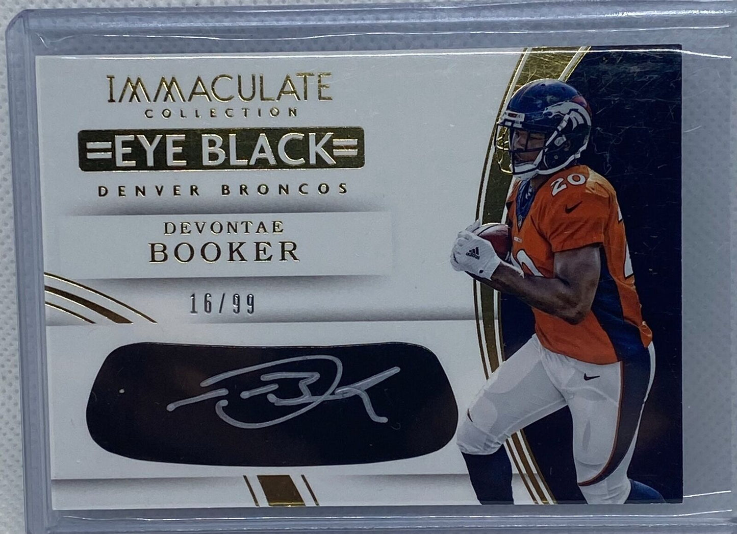 DEVONTAE BOOKER 2016 PANINI IMMACULATE COLLECTION EYE BLACK AUTO RC #D /99
