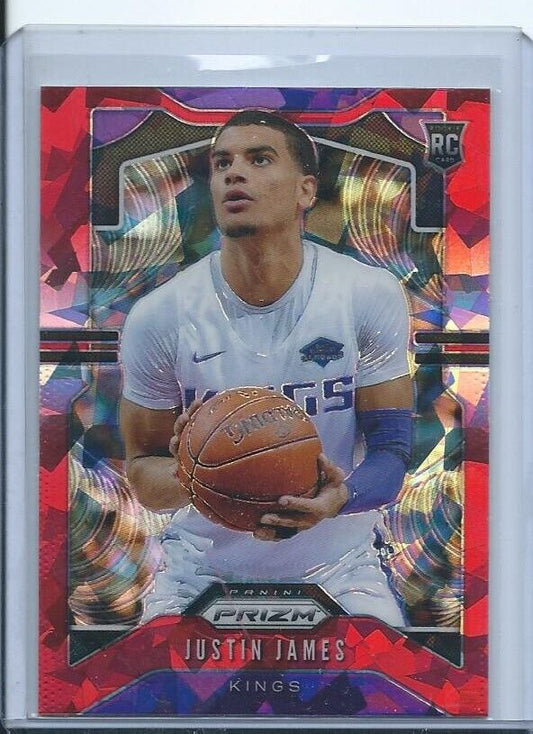 JUSTIN JAMES 2019-20 PANINI PRIZM RED ICE PRIZMS RC #295