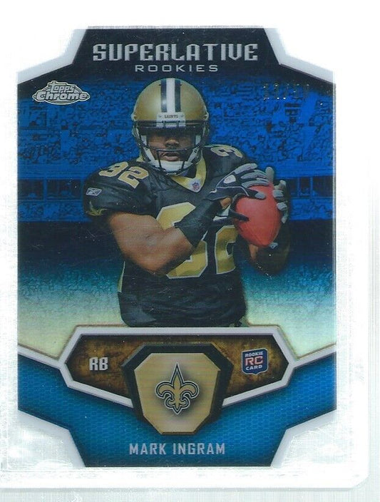 MARK INGRAM 2011 TOPPS CHROME SUPERLATIVE DIE CUT BLUE REFRACTOR RC #D 12/50