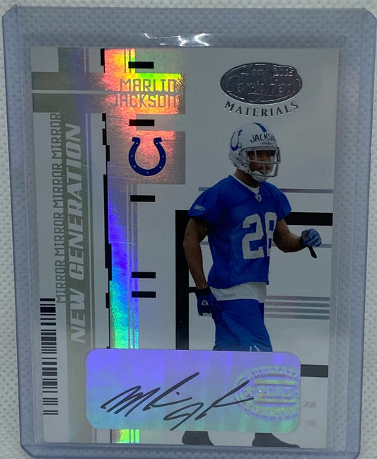 MARLIN JACKSON 2005 CERTIFIED NEW GENERATION WHITE AUTO RC #D 54/100