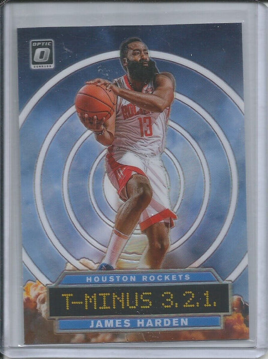 JAMES HARDEN 2019-20 PANINI DONRUSS OPTIC T-MINUS 3.2.1. SILVER HOLO PRIZM