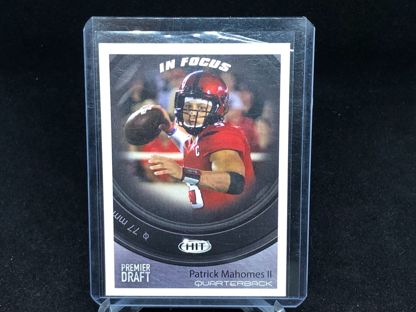 PATRICK MAHOMES II 2018 SAGE HIT PREMIER DRAFT IN FOCUS RC # 43