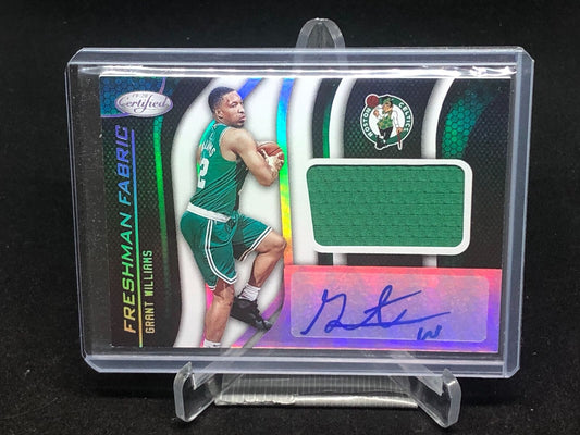GRANT WILLIAMS 2019-20 PANINI CERTIFIED FRESHMAN FABRIC JERSEY AUTO RC