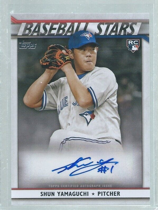 SHUN YAMAGUCHI 2020 TOPPS BASEBALL STARS AUTO ROOKIE RC