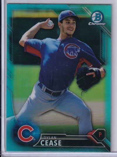 DYLAN CEASE 2016 BOWMAN CHROME PROSPECT SKY BLUE REFRACTOR BDC-127
