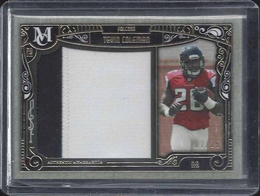 TEVIN COLEMAN 2015 TOPPS MUSEUM GOLD JUMBO 2 COLOR FALCONS ROOKIE PATCH RC /25