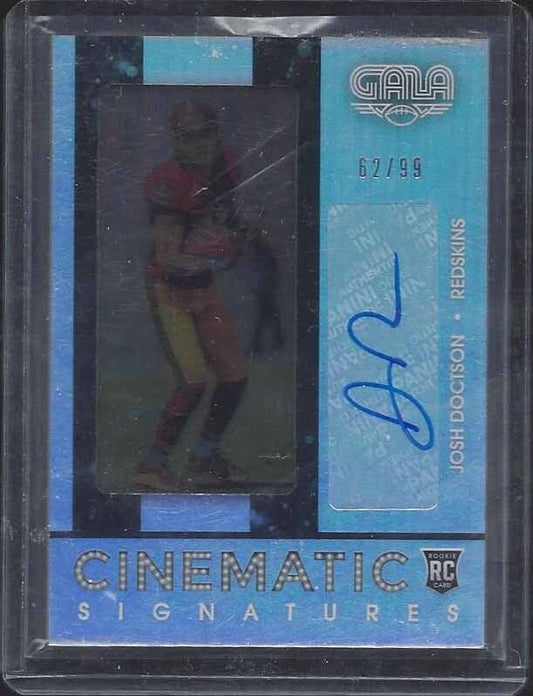 JOSH DOCTSON 2016 PANINI GALA CINEMATIC SIGNATURES ROOKIE AUTO RC #D 62/99