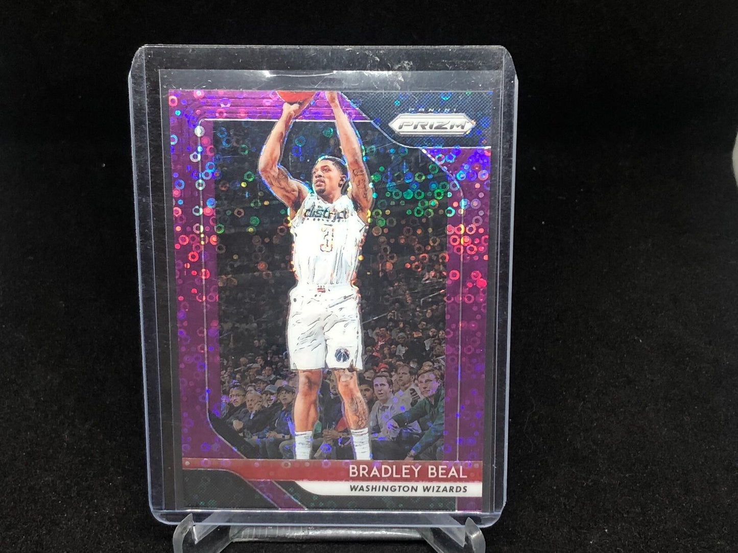 BRADLEY BEAL 2018-19 PANINI PRIZM FAST BREAK PURPLE PRIZM #D 9/75