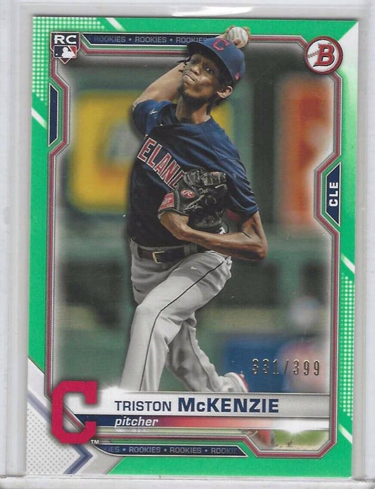 TRISTON MCKENZIE 2021 BOWMAN GREEN ROOKIE RC #D 331/399