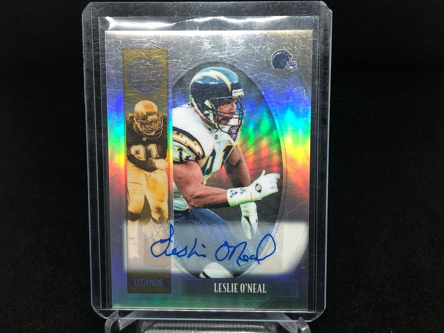 LESLIE O'NEAL 2019 PANINI LEGACY HOLO AUTO # 115