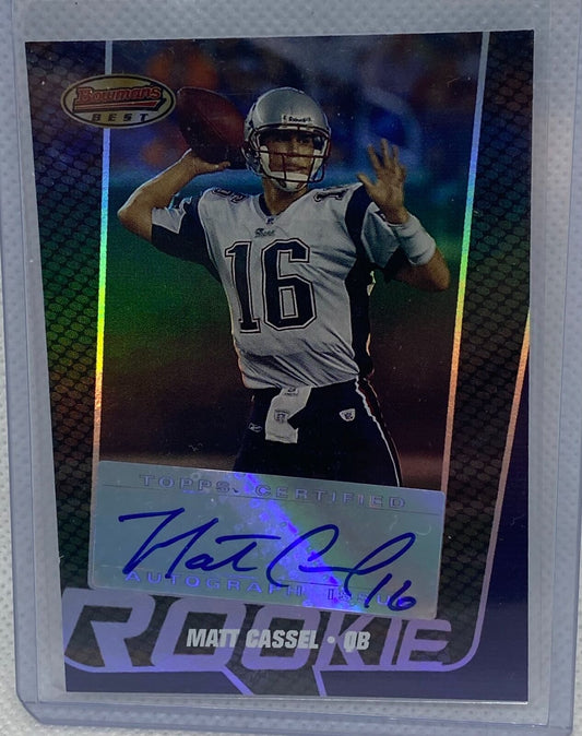MATT CASSEL 2005 TOPPS BOWMAN'S BEST AUTO RC #D 4/999