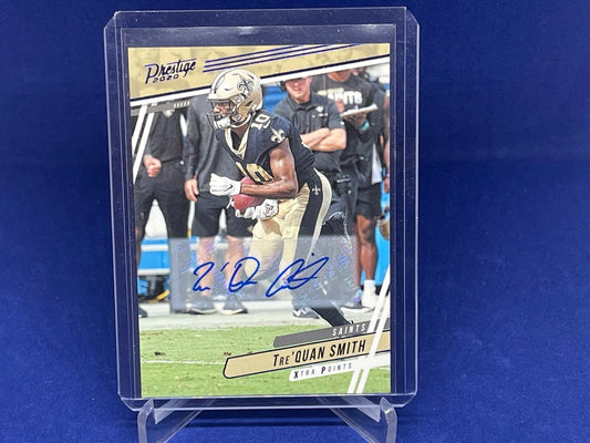 TRE'QUAN SMITH 2020 PANINI PRESTIGE XTRA POINTS BLUE AUTOGRAPH AUTO # 165