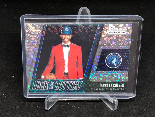 JARRETT CULVER 2019-20 PANINI PRIZM FAST BREAK LUCK OF THE LOTTERY PRIZM RC # 6