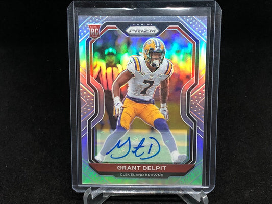 GRANT DELPIT 2020 PANINI PRIZM SILVER PRIZM AUTO RC # 318