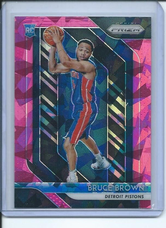 BRUCE BROWN 2018-19 PANINI PRIZM PINK ICE PRIZMS RC #132