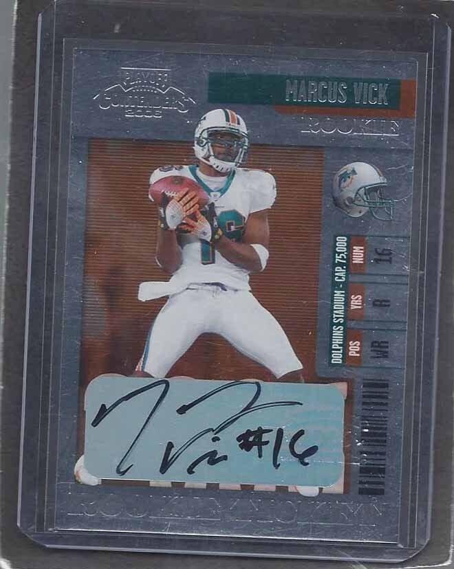 MARCUS VICK 2006 PLAYOFF CONTENDERS SSP RARE ROOKIE TICKET TRUE RC AUTO #116