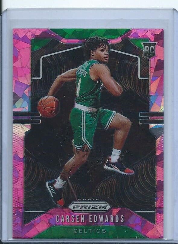 CARSEN EDWARDS 2019-20 PANINI PRIZM PINK ICE PRIZMS RC #276