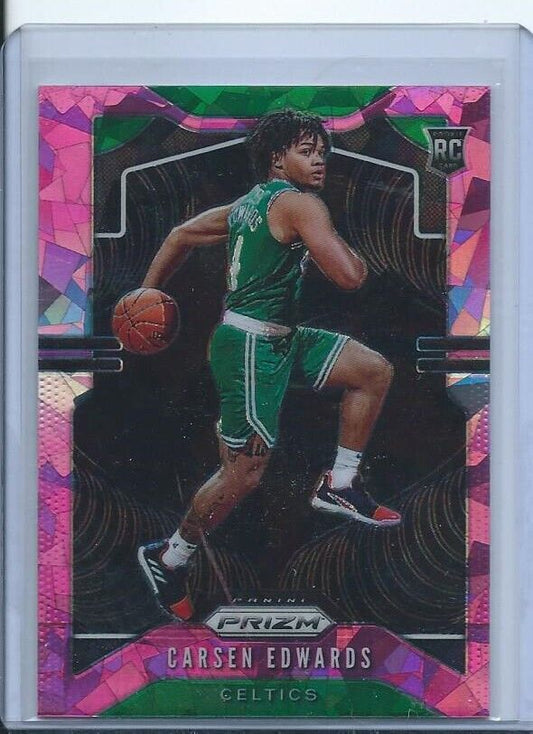 CARSEN EDWARDS 2019-20 PANINI PRIZM PINK ICE PRIZMS RC #276