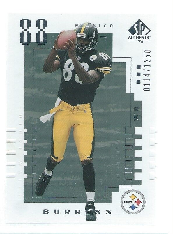 PLAXICO BURRESS 2000 UPPER DECK SP AUTHENTIC FUTURE WATCH RC #D 114/1250