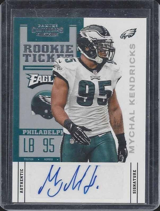 MYCHAL KENDRICKS 2012 PANINI CONTENDERS ROOKIE TICKET EAGLES AUTO RC #171