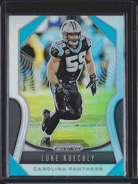 LUKE KUECHLY 2019 PANINI PRIZM SILVER PRIZMS SSP RARE SHORT PRINT #181