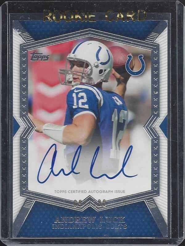 ANDREW LUCK 2012 TOPPS CONTINUITY COLTS ROOKIE ON CARD AUTO RC #D 97/100