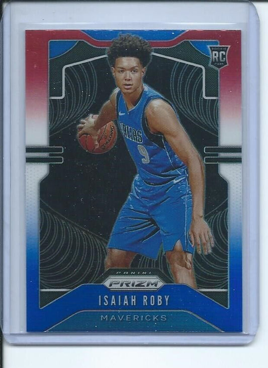 ISAIAH ROBY 2019-20 PANINI PRIZM RED WHITE BLUE PRIZMS RC #283