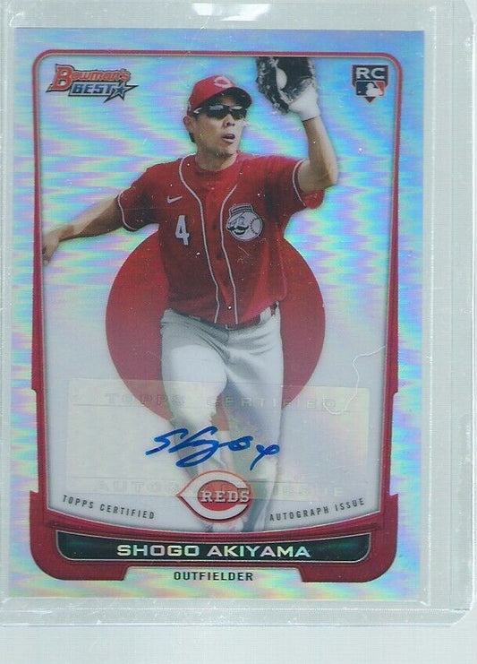 SHOGO AKIYAMA 2020 BOWMAN'S BEST DECADES BEST AUTO REFRACTOR ROOKIE RC #D 75/99