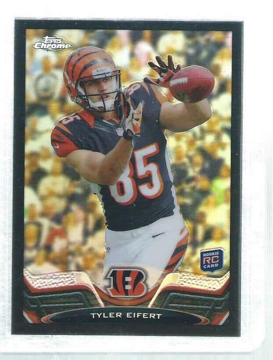 TYLER EIFERT 2013 TOPPS CHROME BLACK REFRACTOR ROOKIE RC #D 70/299