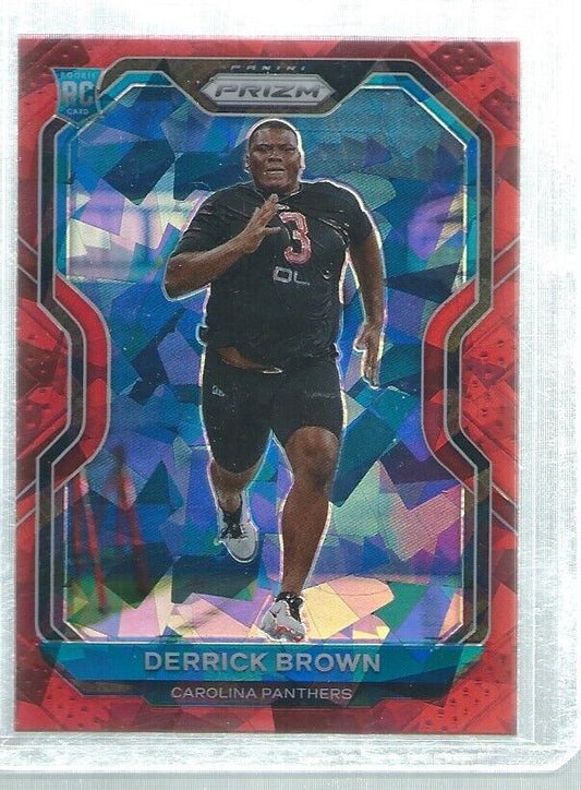 DERRICK BROWN 2020 PANINI PRIZM RED ICE PRIZMS ROOKIE RC #365