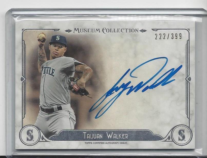 TAIJUAN WALKER 2014 TOPPS MUSEUM MARINERS ROOKIE ON CARD AUTO RC #D 222/399