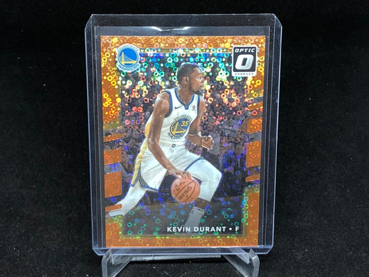 KEVIN DURANT 2017-18 PANINI DONRUSS OPTIC FAST BREAK ORANGE HOLO #D 73/193