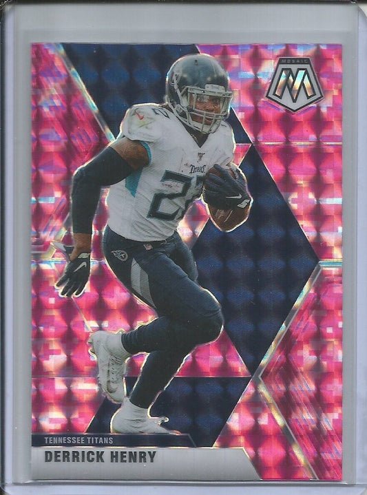DERRICK HENRY 2019-20 PANINI MOSAIC PINK PRIZM TITANS