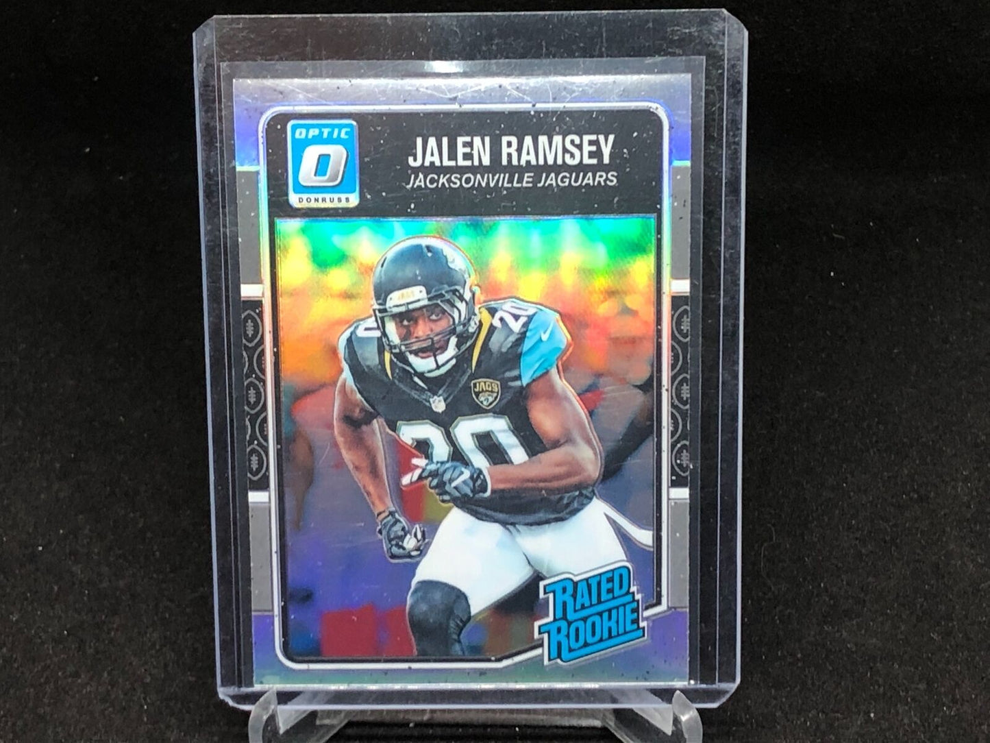 JALEN RAMSEY 2016 PANINI DONRUSS OPTIC SILVER HOLO RATED ROOKIE RC # 171