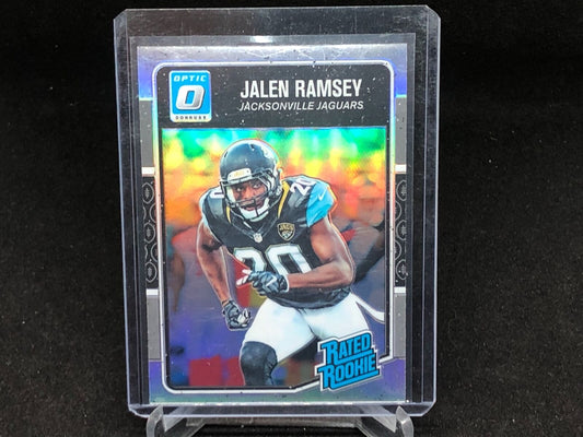 JALEN RAMSEY 2016 PANINI DONRUSS OPTIC SILVER HOLO RATED ROOKIE RC # 171