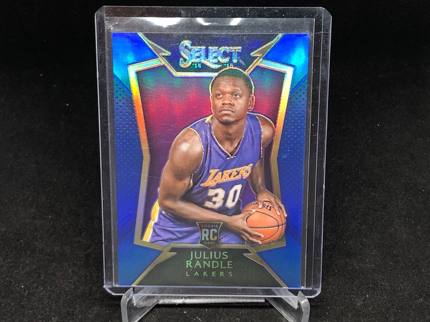 JULIUS RANDLE 2014-15 PANINI SELECT BLUE PRIZM RC #D 219/249