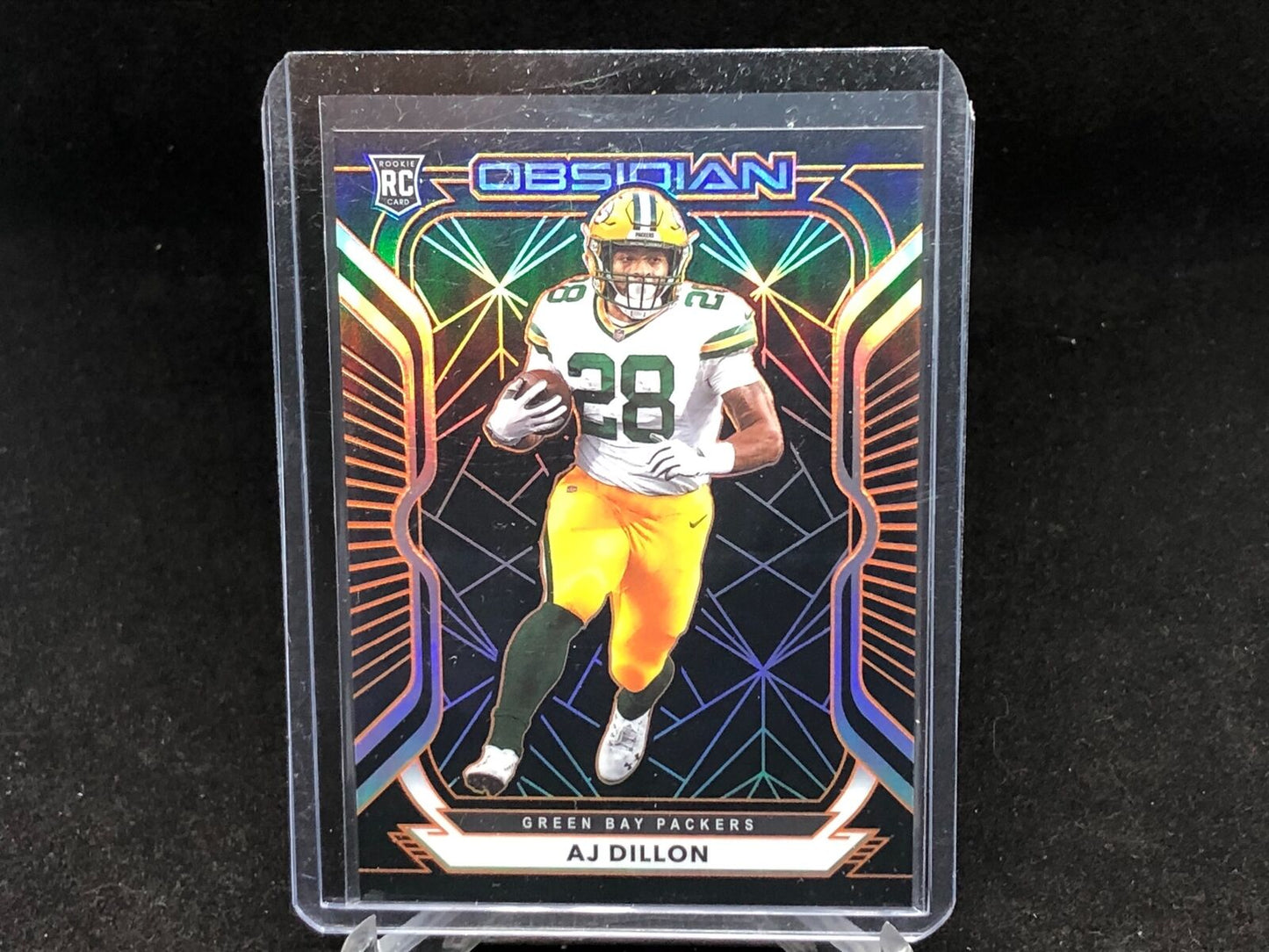 AJ DILLION 2020 PANINI OBSIDIAN ELECTRIC ETCH ORANGE RC #D 2/75