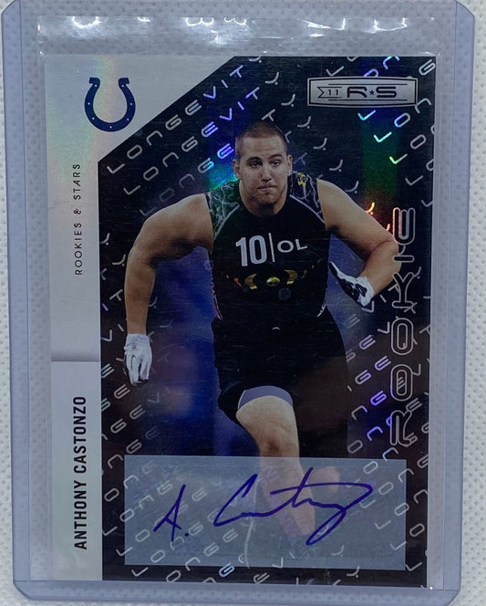 ANTHONY CASTONZO 2011 PANINI ROOKIES & STARS LONGEVITY PRIZM AUTO RC #D 116/175