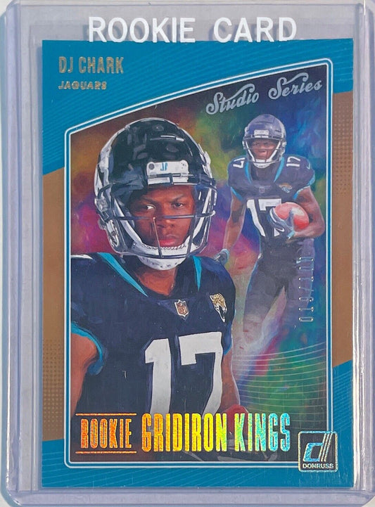 DJ CHARK 2018 PANINI DONRUSS GRIDIRON KINGS STUDIO SERIES BRONZE RC #D 019/100