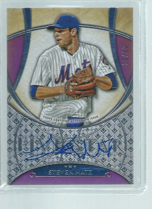 STEVEN MATZ 2017 TOPPS FIVE STAR ON CARD AUTO PURPLE #D 32/50