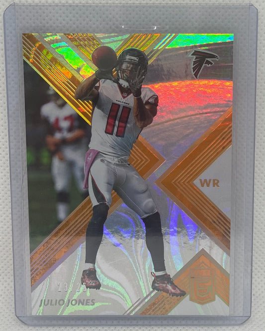 JULIO JONES 2017 PANINI DONRUSS ELITE ORANGE SWIRLORAMA #D 23/25