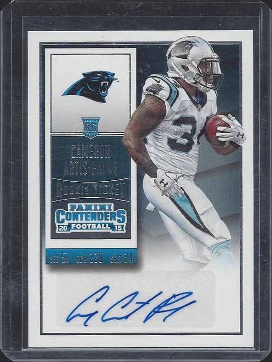 CAMERON ARTIS-PAYNE 2015 CONTENDERS ROOKIE TICKET VARIATION AUTO RC SP #102
