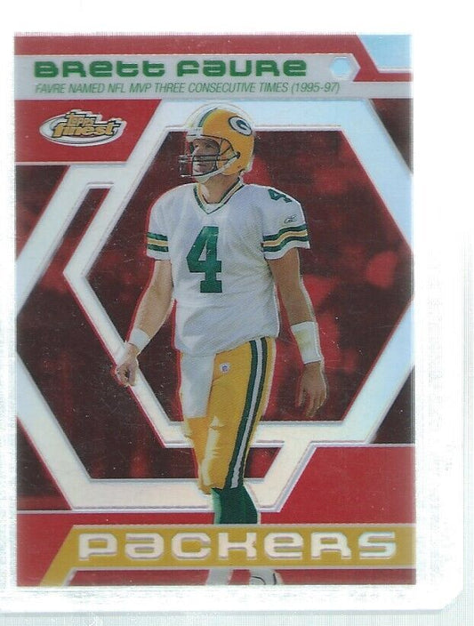 BRETT FAVRE 2006 TOPPS FINEST RED REFRACTOR #D 55/399