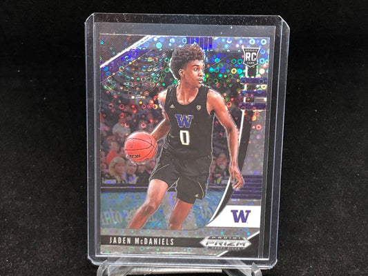 JADEN MCDANIELS 2020-21 PANINI PRIZM DRAFT PICKS FAST BREAK SILVER PRIZM RC # 11
