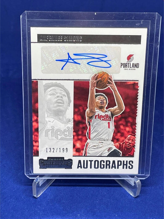 ANFERNEE SIMONS 2020-21 PANINI CONTENDERS AUTOGRAPHS AUTO #D 132/199