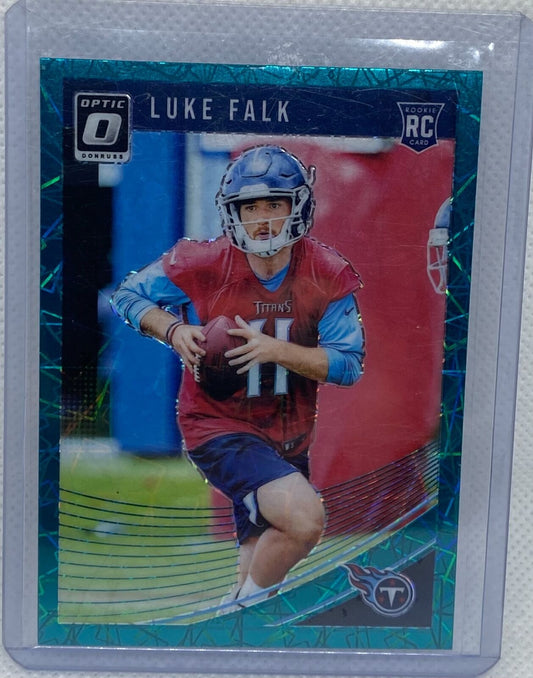 LUKE FALK 2018 PANINI DONRUSS OPTIC TEAL VELOCITY SSP SP PRIZM RC #132