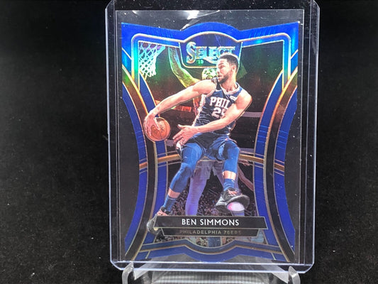 BEN SIMMONS 2019-20 PANINI SELECT PREMIER LEVEL BLUE DIE CUT PRIZM #D 33/249
