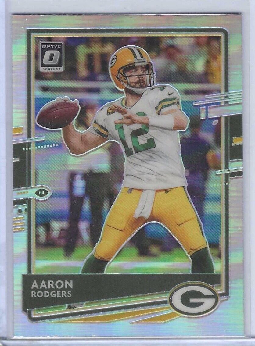 AARON RODGERS 2020 DONRUSS OPTIC SILVER HOLO #38